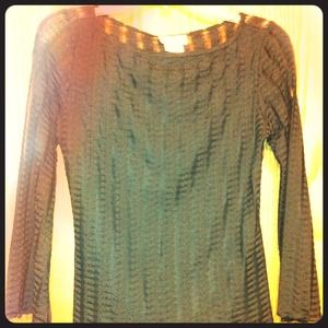 SOLD - Black sheer shirt