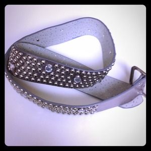 Silver studded belt