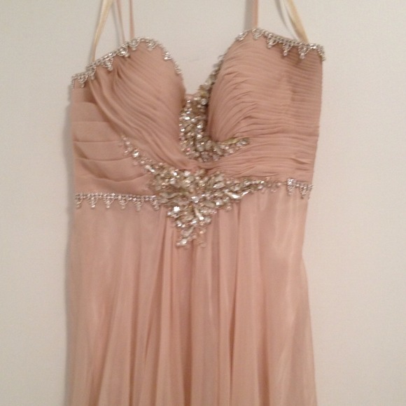 Beautiful blush long formal dress!