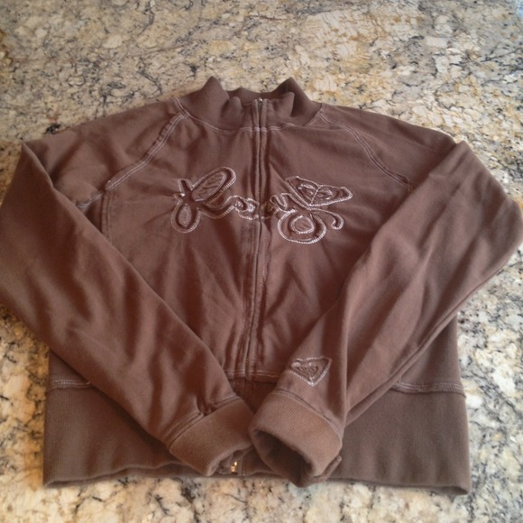 DONATED ***REDUCED*** ROXY zip front sweatshirt si - Picture 1 of 4