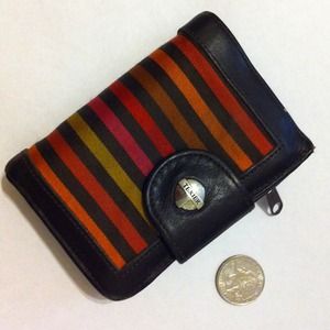 Cute folded wallet with a snap