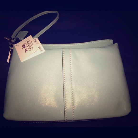 Authentic Coach handbag in baby blue brand new