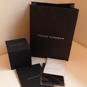 David Yurman box and bag set