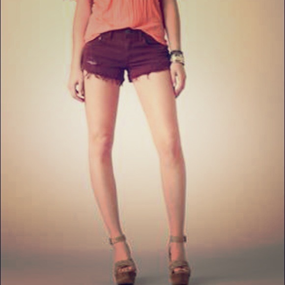 Maroon and pink and purpleish shorts
