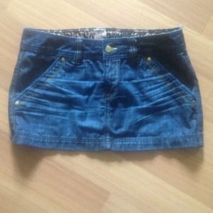 Express denim skirt