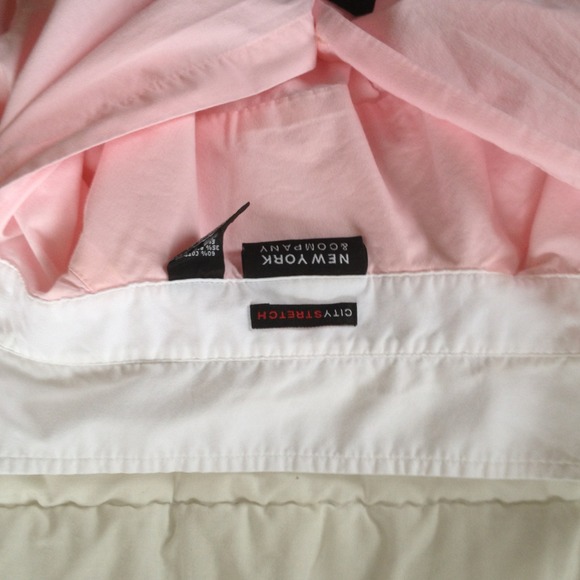 Sold educed New York & Co. Pink blouse w white col - Picture 4 of 4