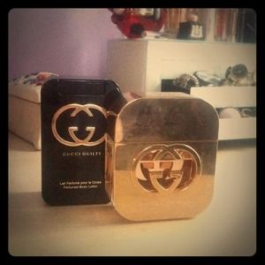 Gucci guilty perfume & body lotion