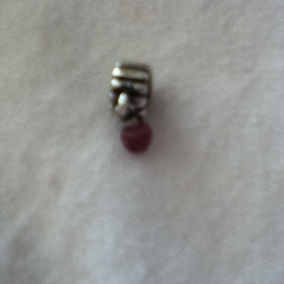 @@SOLD@@. Pandora Sterling Silver w/pink dangle