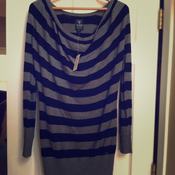 Guess long sleeve striped sweater! NWT