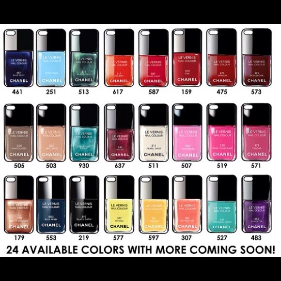 Chanel Nail Polish Design iPhone case