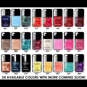 Chanel Nail Polish Design iPhone case