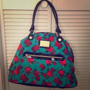 Betsey Johnson Twinkle Toes Weekender Aqua NWOT