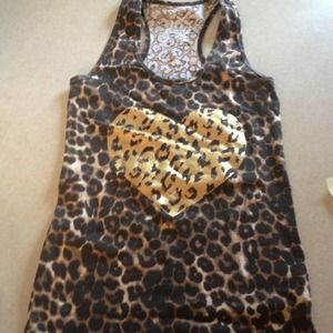 Cheetah print racerback!