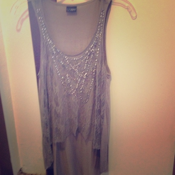 Daytrip beaded lace tank
