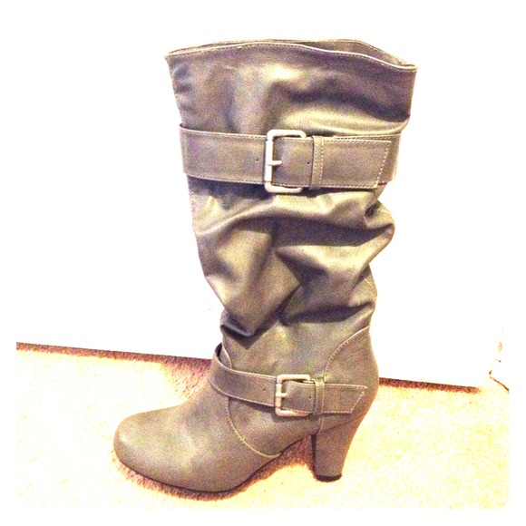 Grey boots!