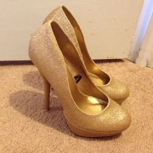 Gold heels!
