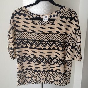 Pink Owl printed top.