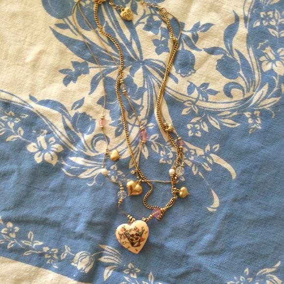 Gold Betsey Johnson Locket