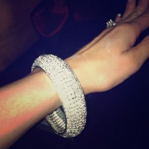 A classy all around diamond bracelet  .