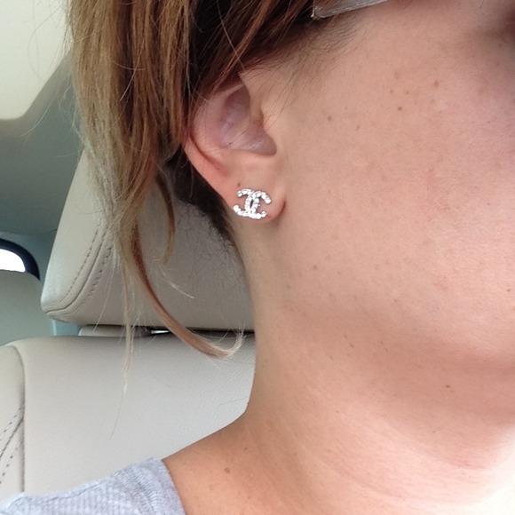 Vintage Chanel crystal earrings