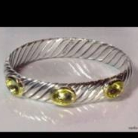 David Yurman citrine renaissance bracelet.