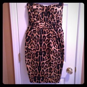Leopard Tube Top Dress