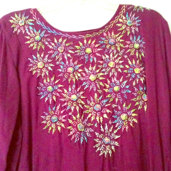 Beautiful, hand embroided long dress!