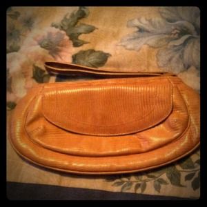 *REDUCED* Brahmin Vintage Croc Leather Wristlet