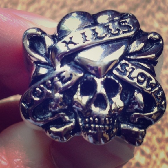 ****Reserved*****Ed Hardy stainless steel ring