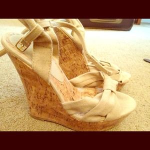 SOLD Price REDUCED!! Wedge heels! Worn ONCE