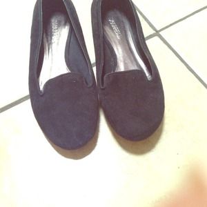 Faux suede flats