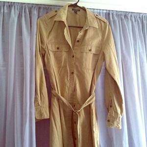 Ralph Lauren collar dress in khaki HELD