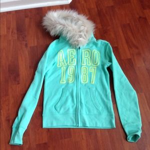 *Reserved*Nwt Aeropostale fur hoodie S