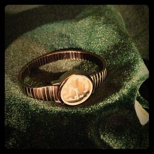 Hematite water proof watch, with day counter