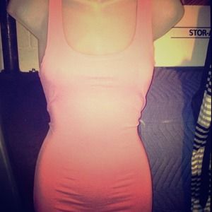 Form fitting tank top dress