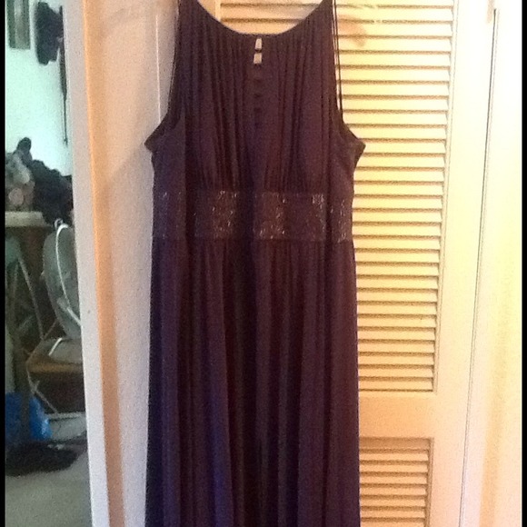 Night Dress long purple