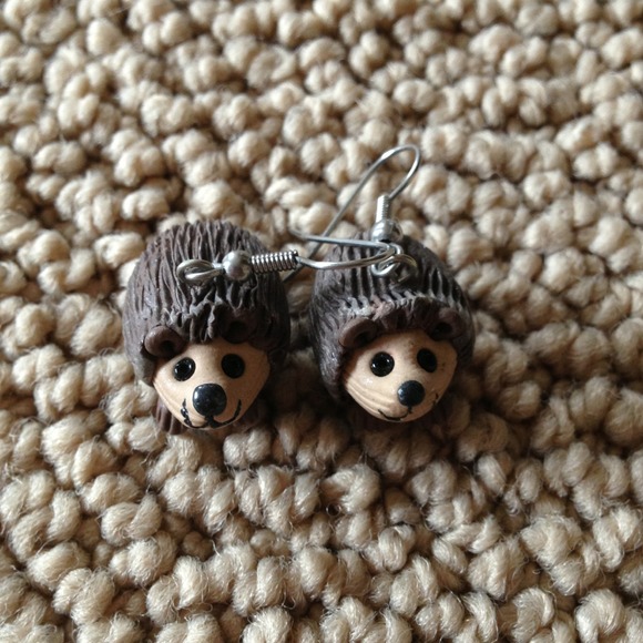 Hedgehog earrings!