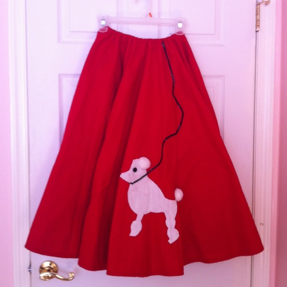Handmade poodle skirt
