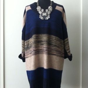 RESERVED Striped wool sweater mini dress from H&M