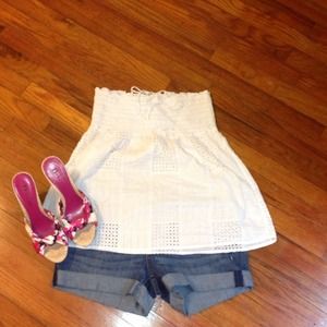 White babydoll tube top
