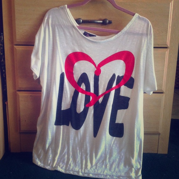 Women white top.