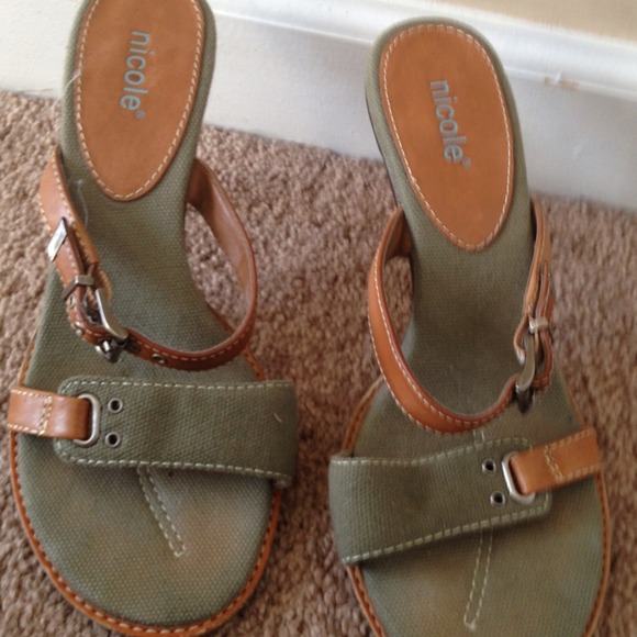 Olive green shoes. Barely worn