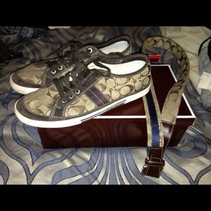 Men's AUTHENTIC Coach Shoes & Coach Belt