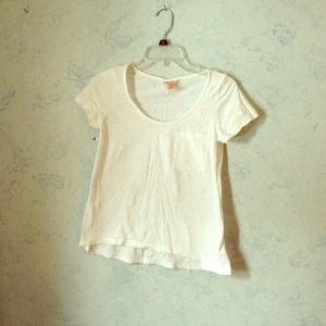 White pocket tee