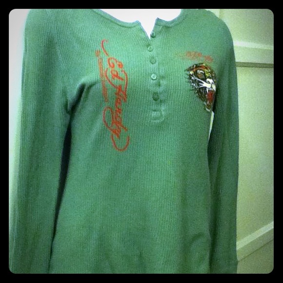 Ed Hardy Tops - Ed Hardy " just REDUCED the price" thermal shirts.