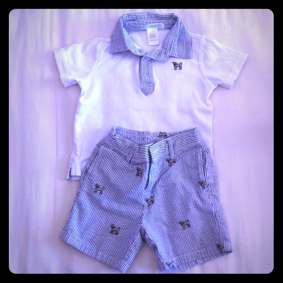 >SOLD<Janie and Jack boys Shirt and short