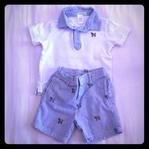 >SOLD<Janie and Jack boys Shirt and short