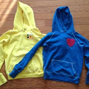 Bundle of Two Victorias Secret PINK Hoodies XS & M