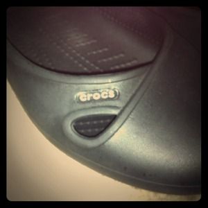 Black Ballet Flat Style Crocs