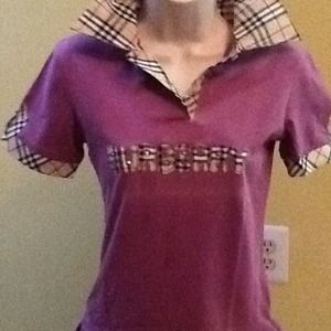 Fuchsia authentic Burberry women's top